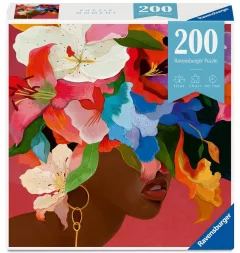 Puzzle Květinová hlava Lilie  200 dílků