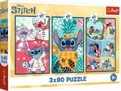 Puzzle Lilo & Stitch: Svět Stitche 3x80 dílků
