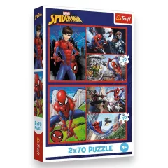 Puzzle Marvel Spiderman: Pavoučí příbehy 2x70 dílků