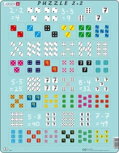 Puzzle MAXI - Násobení s kostkami/24 dílků