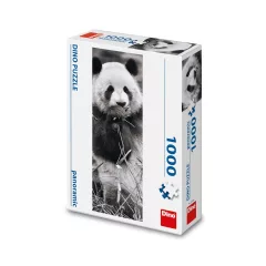 Puzzle Panda v trávě 1000 dílků panoramic