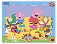 Puzzle - Peppa Pig si hraje 12 dílků deskové tvary