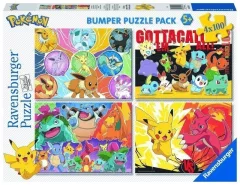 Puzzle Pokémon 4x100 dílků