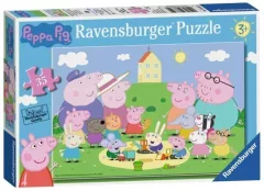 Puzzle Prasátko Peppa na pískovišti 35 dílků