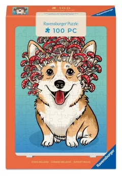 Puzzle se stojánkem: Corgi 100 dílků