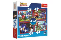 Puzzle Sonic: Dobrodružná jízda 4v1 (35,48,54,70 dílků)