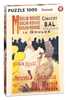 Puzzle Toulouse-Lautrec: La Goulue v Moulin Rouge 1000 dílků