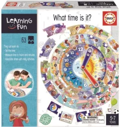Puzzle vzdělávací + hra Learning is Fun: Kolik je hodin?