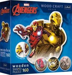 Puzzle Wood Craft Origin Odvážný Iron Man 160 dílků