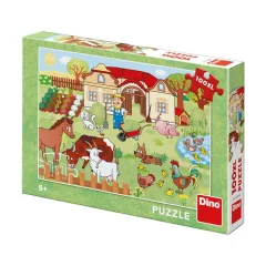 Puzzle Zvířátka na statku 100 XL dílků