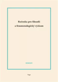 Ročenka pro filosofii a fenomenologický výzkum 2024