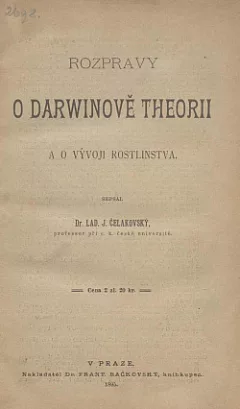 Rozpravy o Darwinově theorii a o vývoji rostlinstva