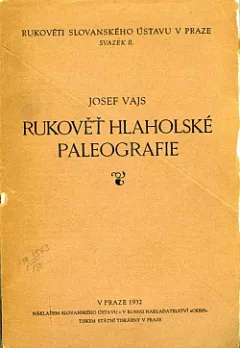 Rukověť hlaholské paleografie - uvedení do knižního písma hlaholského