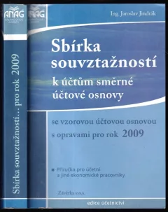 Sbírka souvztažností k účtům směrné účtové osnovy s opravami pro rok 2009