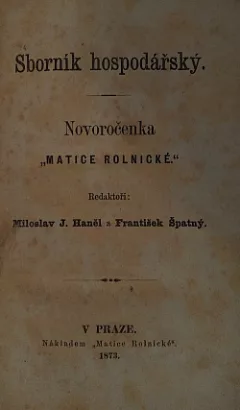 Sborník hospodářský. Novoročenka Matice rolnické