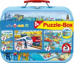 Schmidt Puzzle v plechovém kufříku