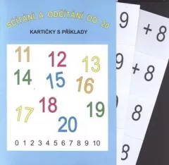 Sčítání a odčítání do 20 (16 kartiček s příklady