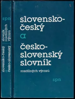 Slovensko-český a česko-slovenský slovník rozdílných výrazů