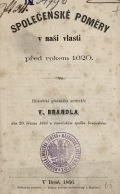 Společenské poměry v naší vlasti před rokem 1620