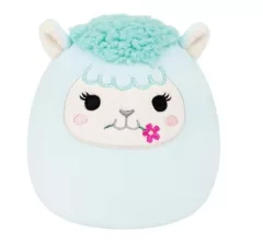 Squishmallows Tyrkysová lama s květinou Lorna