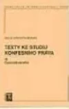 Texty ke studiu konfesního práva III., Československo