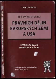 Texty ke studiu právních dějin evropských zemí a USA
