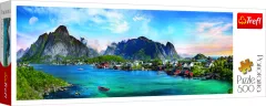 Trefl Puzzle Lofoty, Norsko / 500 dílků Panoramatické