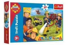 Trefl Puzzle Požárník Sam zasahuje / 30 dílků