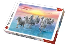 Trefl Puzzle Stádo běžících běloušů 500 dílků