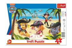 Trefl Puzzle Tlapková patrola - Pirátská výprava / 15 dílků