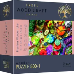 Trefl Wood Craft Origin Puzzle Barevné koktejly 501 dílků - dřevěné