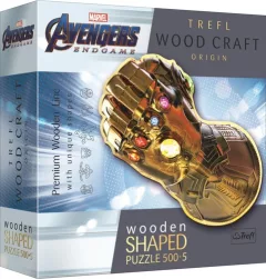 Trefl Wood Craft Origin Puzzle Marvel: Rukavice nekonečna 505 dílků