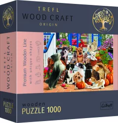 Trefl Wood Craft Origin Puzzle Psí přátelství 1000 dílků