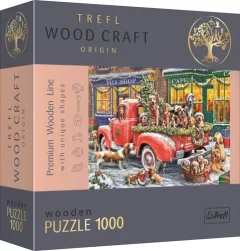 Trefl Wood Craft Origin Puzzle Santovi malí pomocníci 1000 dílků