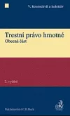 Trestní právo hmotné. Obecná část
