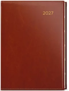Týdenní diář 2027 Oskar Premier A5 hnědá