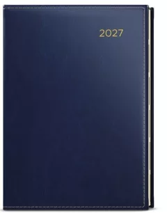 Týdenní diář 2027 Oskar Premier A5 modrá