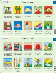 Učební puzzle MIDI - Angličtina-krátký text RA9/10 dílků(2 druhy)