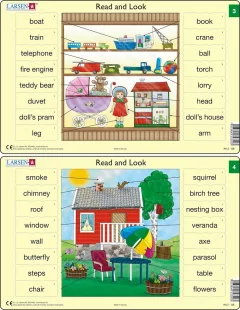 Učební puzzle MIDI - Angličtina-slovíčka RA2/16 dílků(2 druhy)