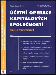 Účetní operace kapitálových společností