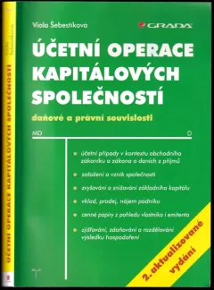 Účetní operace kapitálových společností
