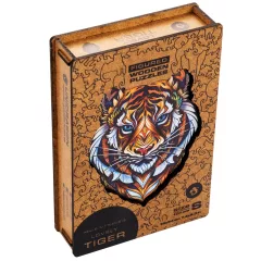 UNIDRAGON dřevěné puzzle TYGR velikost S (19x24cm)