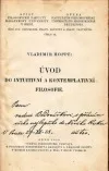 Úvod do intuitivní a kontemplativní filosofie
