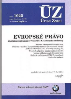 ÚZ č.1025 - Základy evropského práva