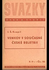 Venkov  v současné české beletrii