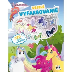 Veselé vyfarbovanie so super samolepkami Jednorožce