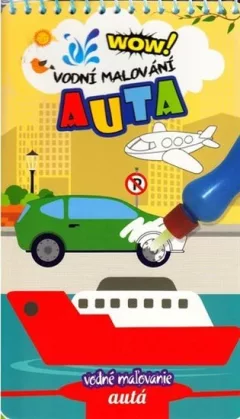 WOW - Vodní malování -Auta - znovu použitelné omalovánky