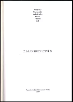 Z dějin hutnictví 26