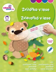 Zábavné učení Stíratelný sešit se samolepkami