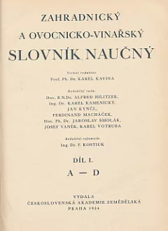 Zahradnický ovocnicko-vinařský slovník naučný A-D